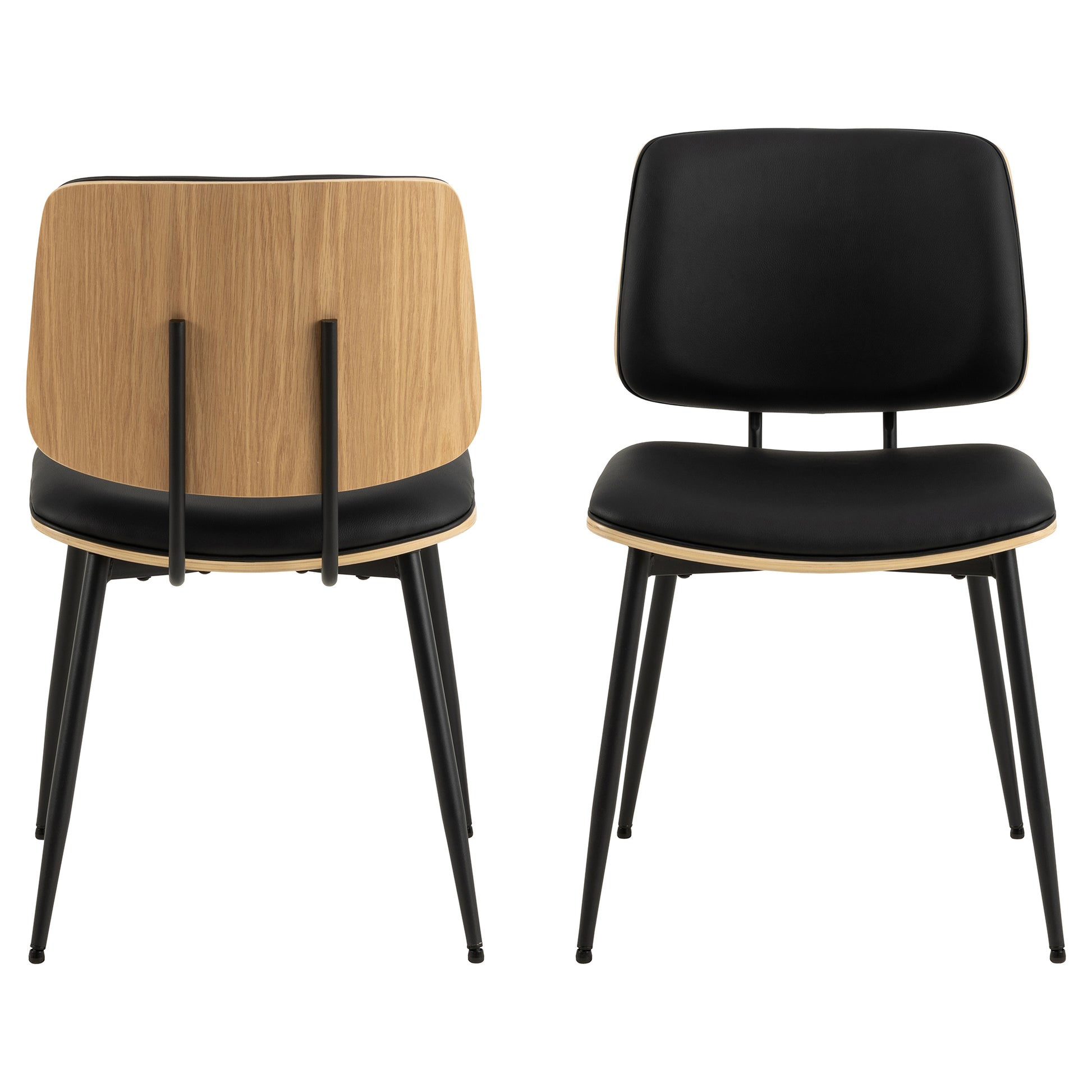 Forma spisebordsstol, PU læder/Eg - Møbelkompagniet