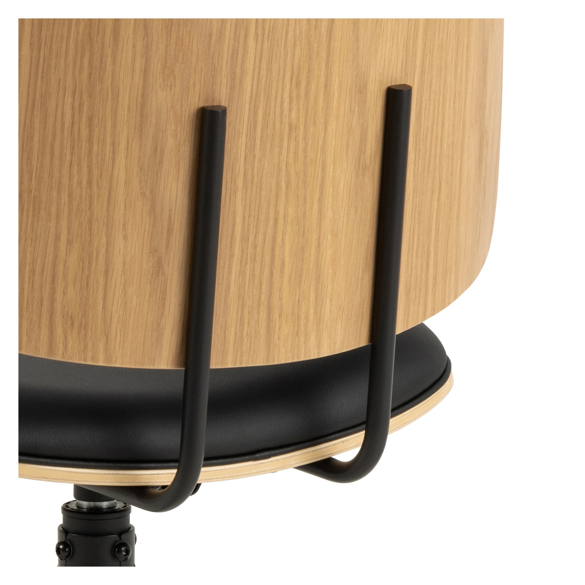 Forma spisebordsstol, Drejefunktion | PU læder/Eg - Møbelkompagniet