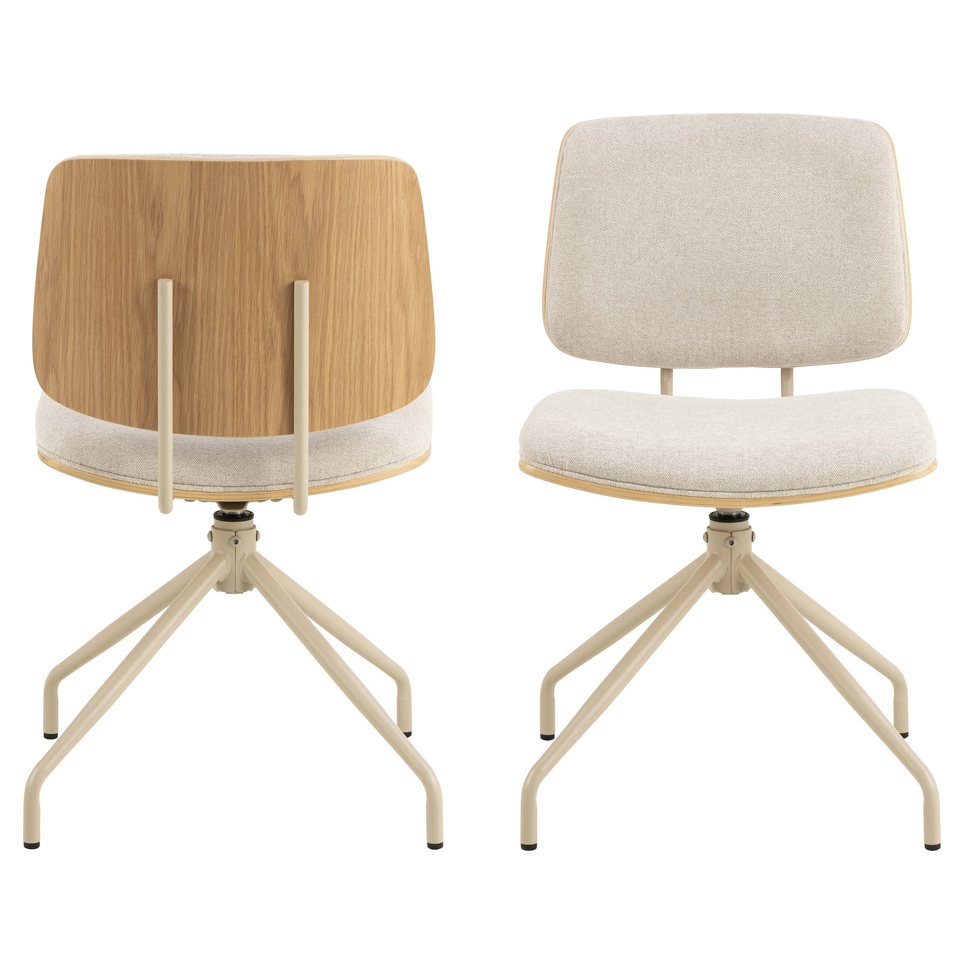 Forma spisebordsstol, Drejefunktion | Stof/Eg - Møbelkompagniet