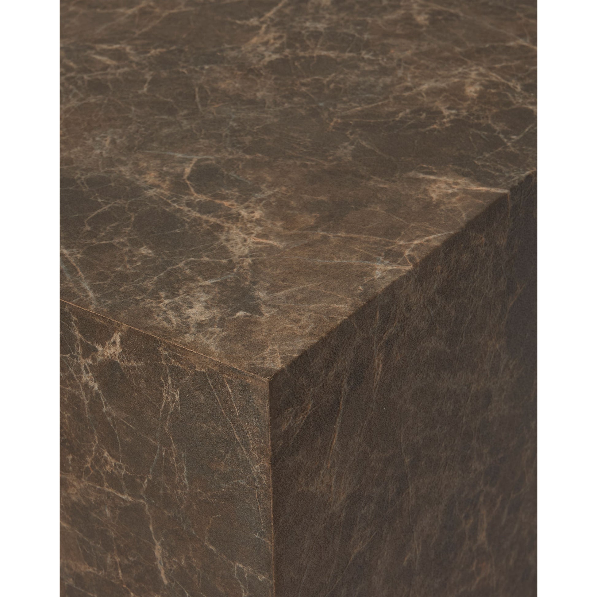 Dice sofabord, marmorlook | 80x60 - Møbelkompagniet