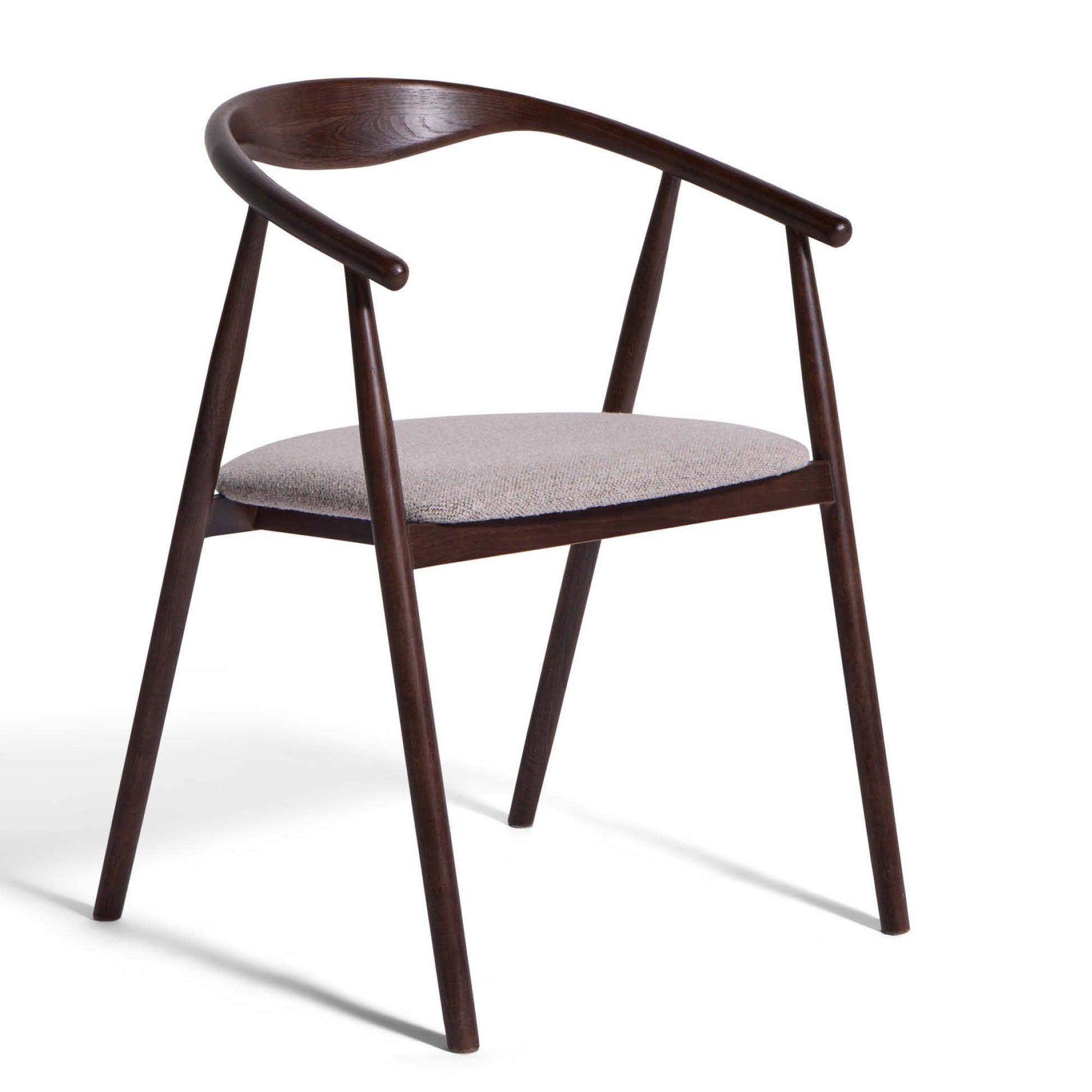 Eden spisebordsstol, Røget egetræ | Stof - Møbelkompagniet