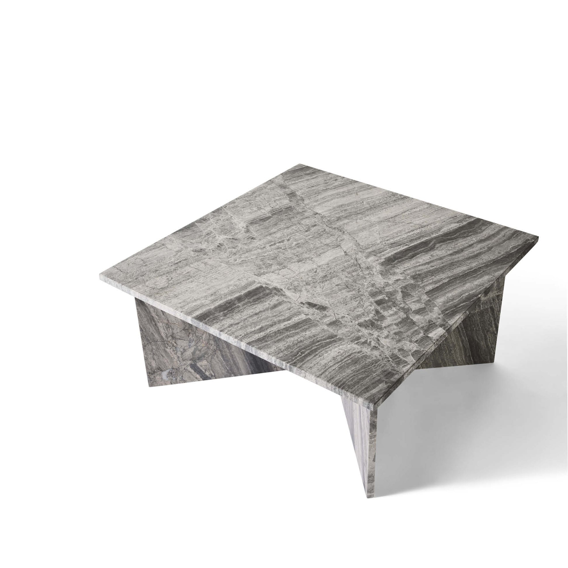 Vega sofabord, river grey marmor | 90x90 - Møbelkompagniet