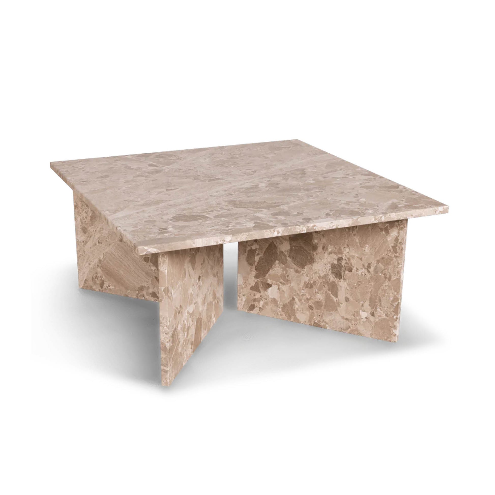 Vega sofabord, latte marmor | 90x90 - Møbelkompagniet
