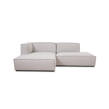 Milano beige chaiselongsofa m. hvilemodul, venstrevendt - Møbelkompagniet