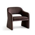 Plush loungestol, Modern Fløjl Brun