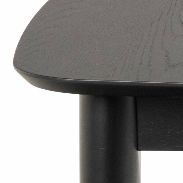 Montreux sort spisebord med udtræk 180/219x90 - Møbelkompagniet