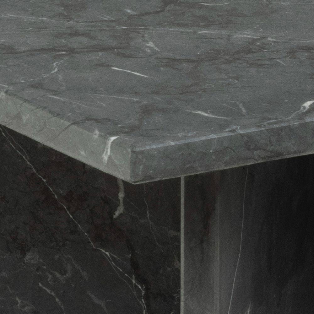Vega sort marmor sofabord, 90x90 - Møbelkompagniet