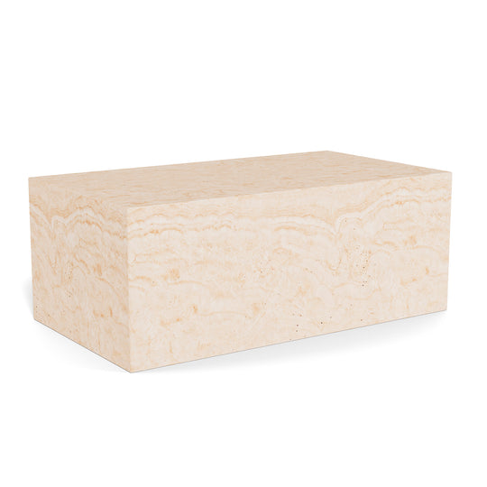 Varese sofabord, travertin marmor | 90x60