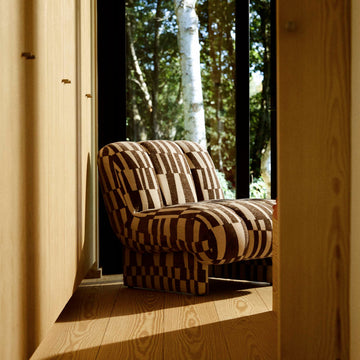 Kumo loungestol, brun/beige