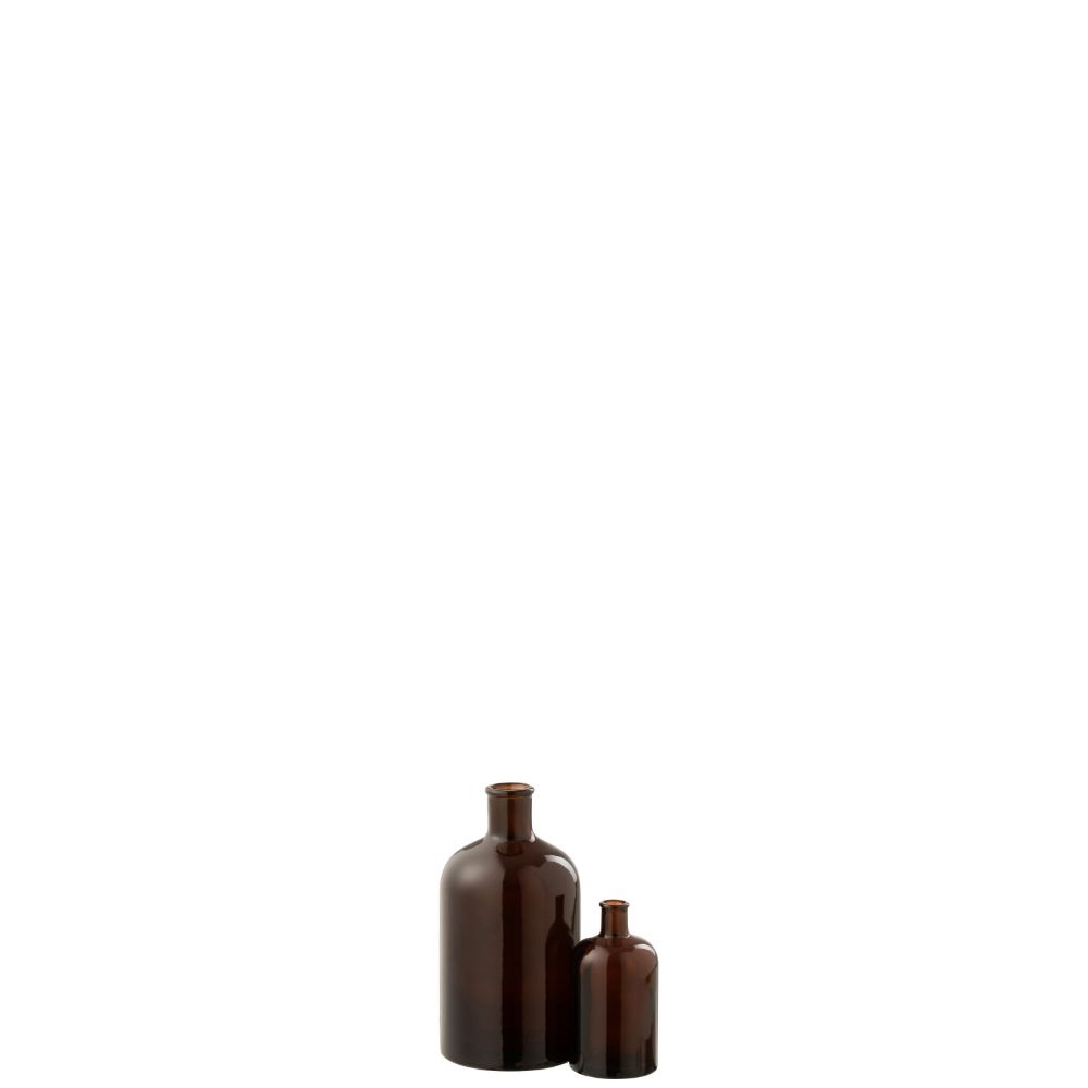 Bottle brun glasvase, stor - Møbelkompagniet