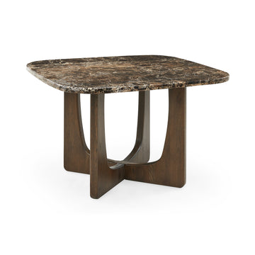 Orion spisebord, Egetræ/Emperador | 120x120 - Møbelkompagniet