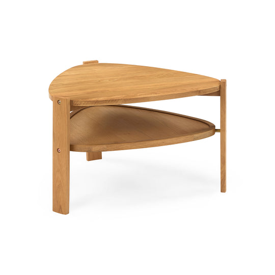 Konstrukt sofabord, natur eg | 65x62
