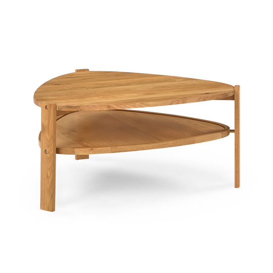 Konstrukt sofabord, natur eg | 85x82