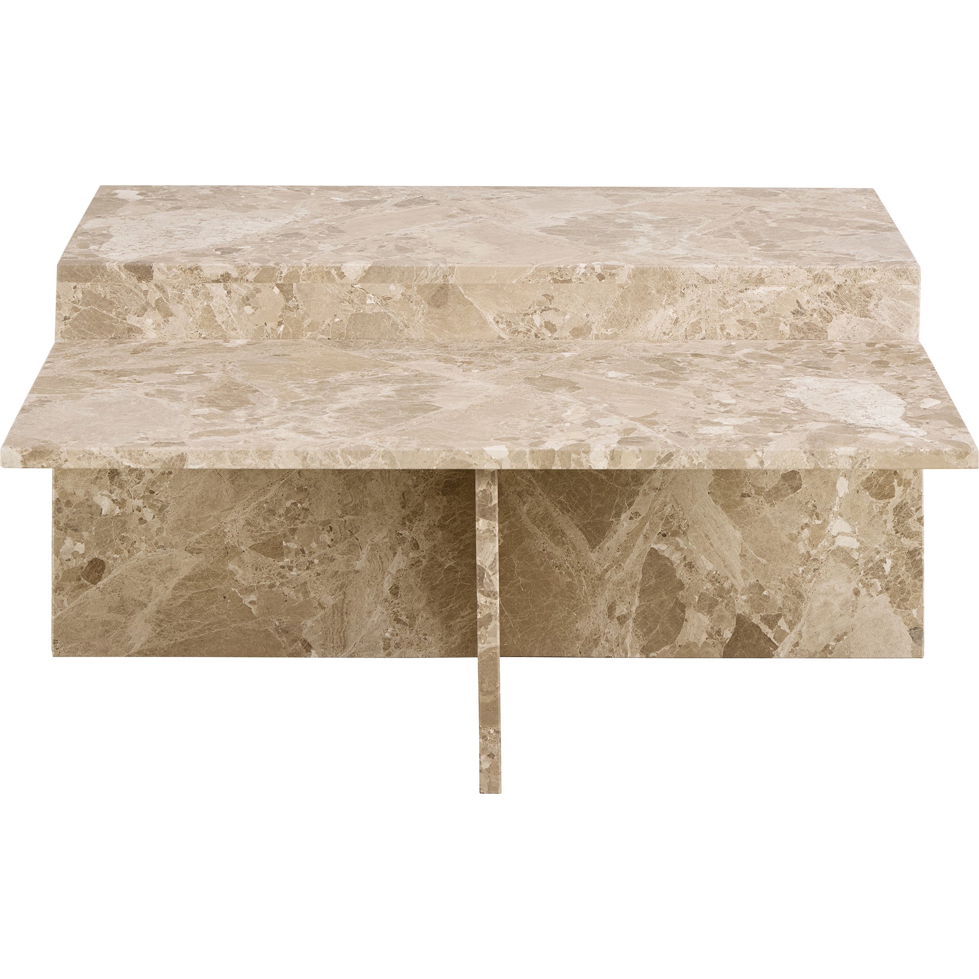 Velasca sofabordssæt, latte marmor | 90x90 - Møbelkompagniet