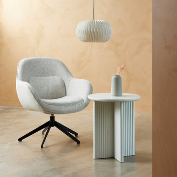 Palma hjørnebord, greige | Ø50