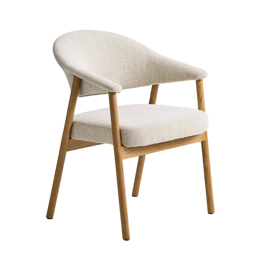 Elk spisebordsstol, egetræ | Stof