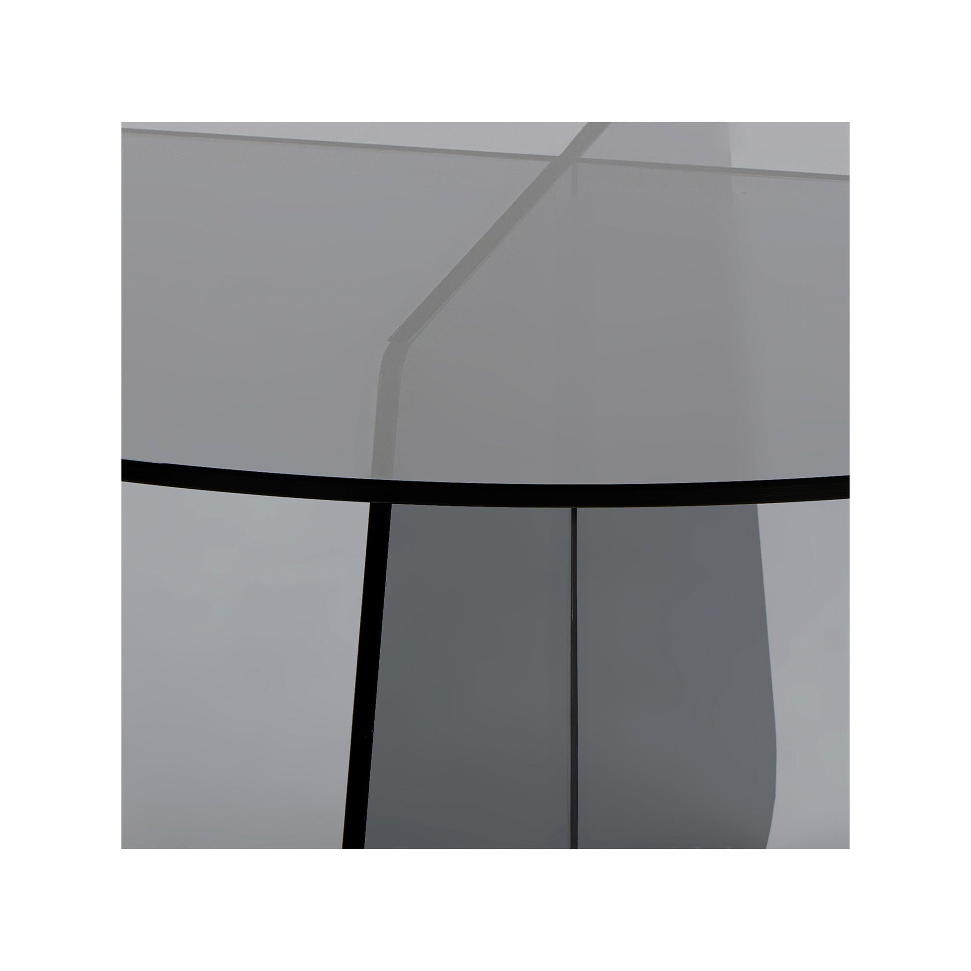 Arco sofabord, glas | Ø80 - Møbelkompagniet