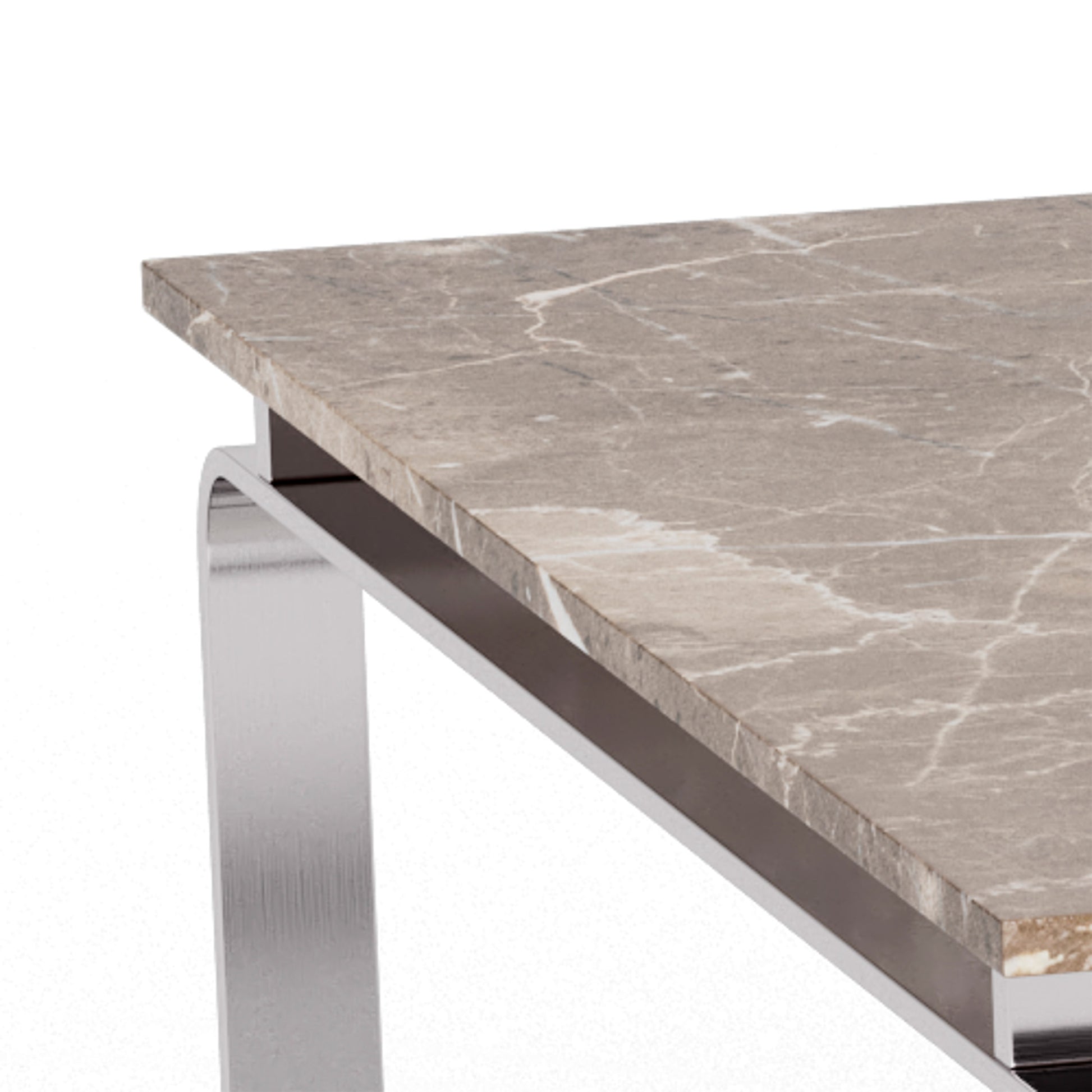 Strata sofabord, marmor emperador | Glas | 120x60 - Møbelkompagniet