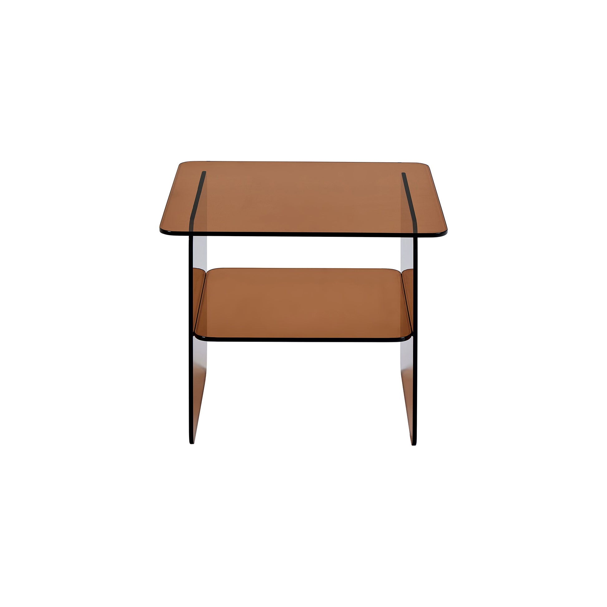 Vetro hjørnebord, glas | 50x50 - Møbelkompagniet