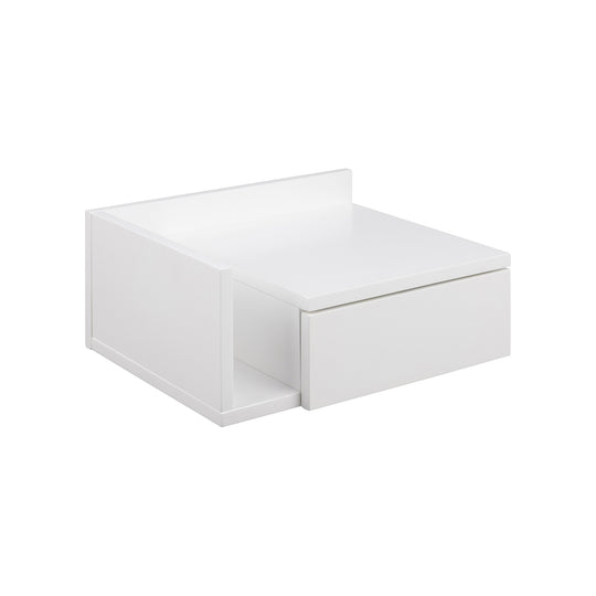 Ashlan sengebord, væghængt  | Vendbar | Hvid