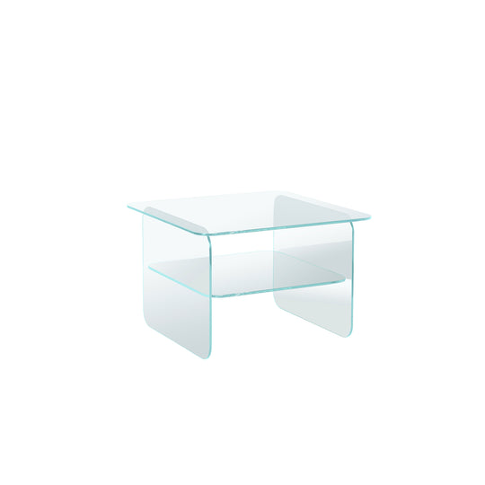 Vetro hjørnebord, glas | 50x50