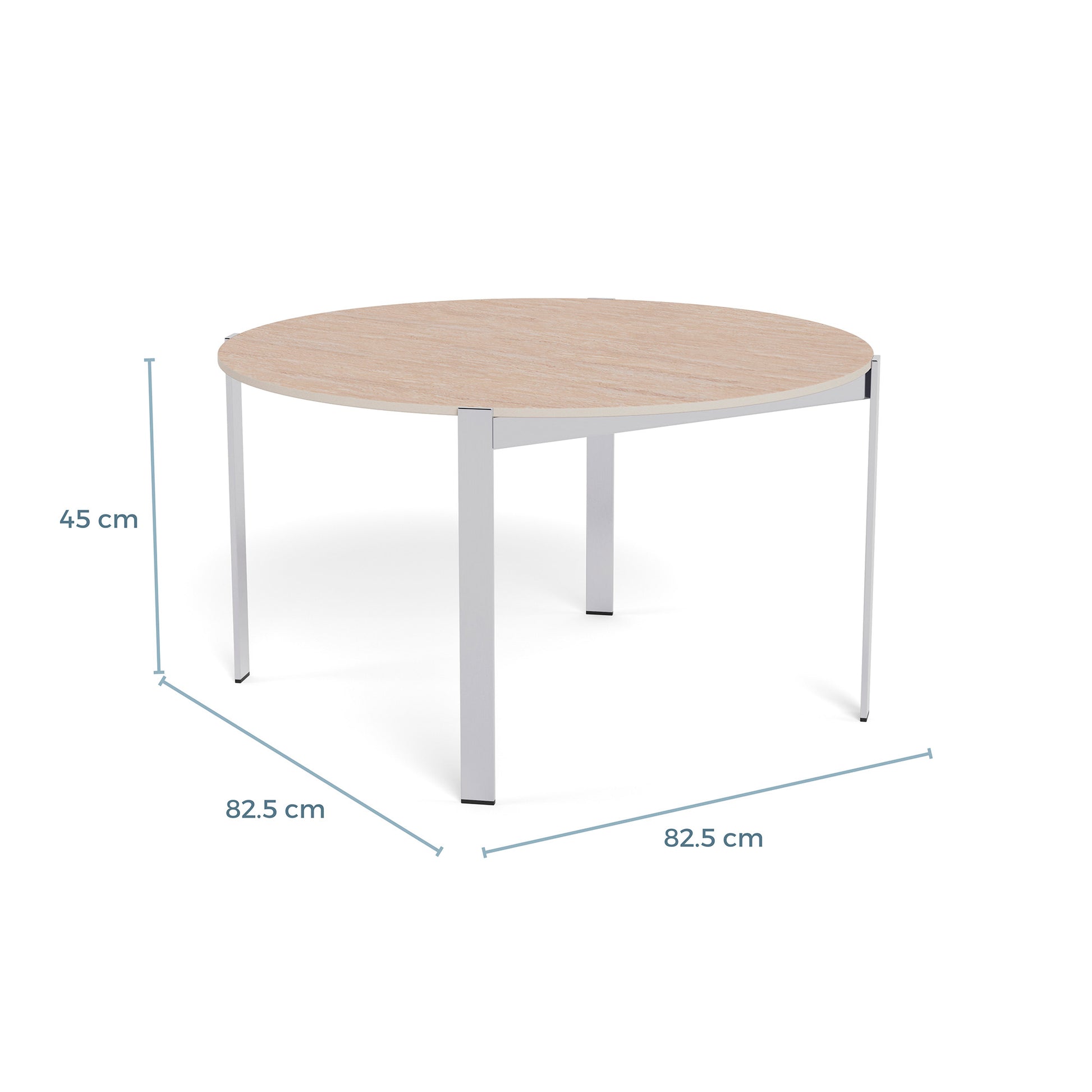 Oris sofabord, keramik travertin | Ø82 - Møbelkompagniet