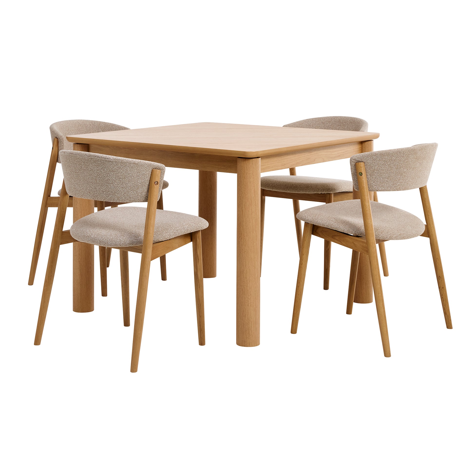 Askov spisebord, inkl. tillægsplade | 100/135x100 - Møbelkompagniet