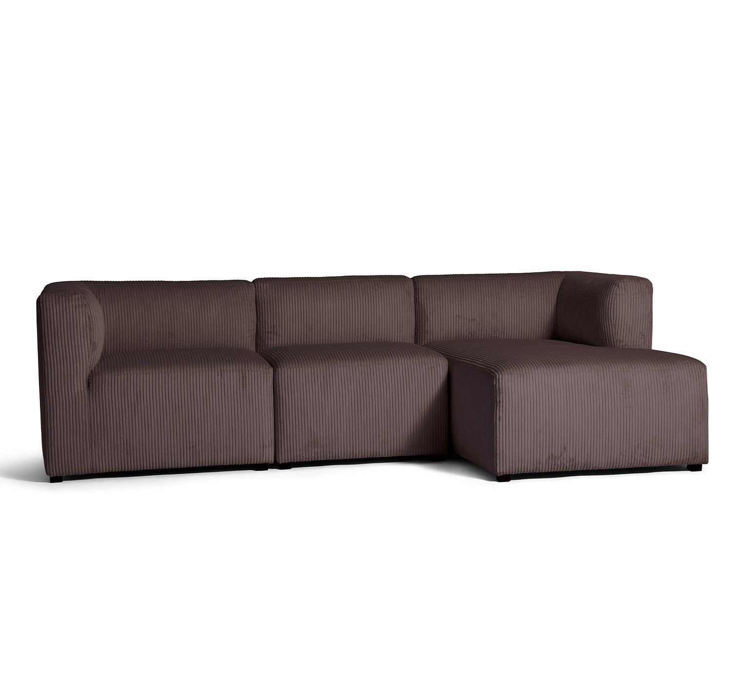 Roma chaiselong sofa højrevendt, fløjl - Møbelkompagniet