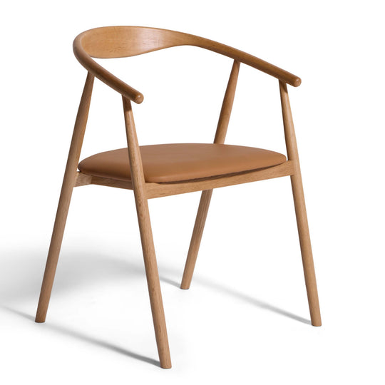 Eden spisebordsstol, Egetræ | PU læder