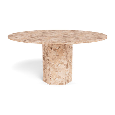 Naxos spisebord, latte marmor | Ø150