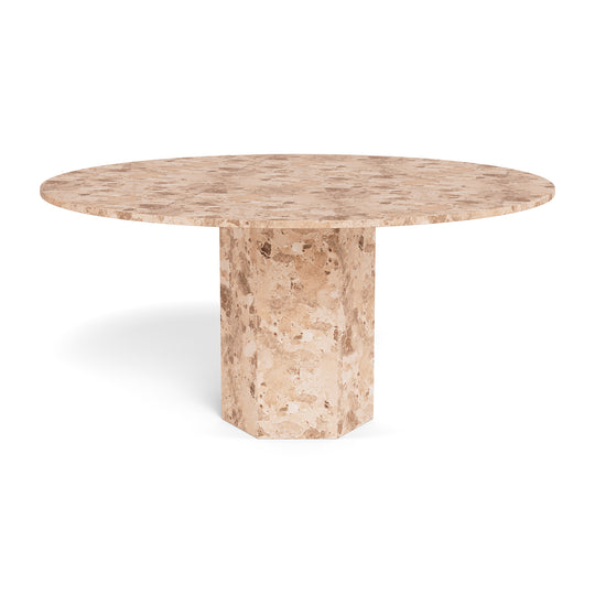 Naxos spisebord, latte marmor | Ø150