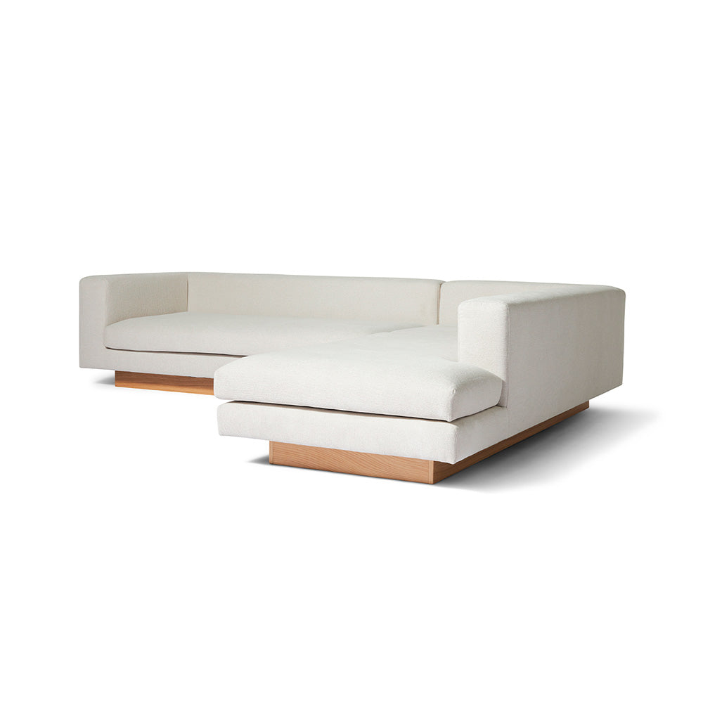 Manhattan chaiselong sofa højrevendt, Råhvid - Møbelkompagniet