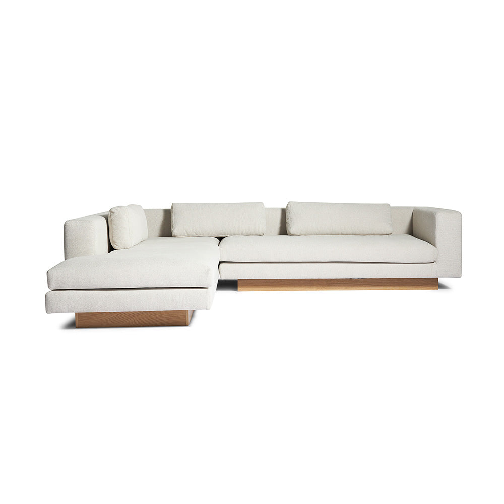 Manhattan chaiselong sofa venstrevendt, Råhvid - Møbelkompagniet