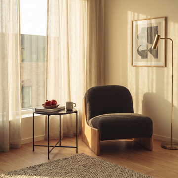 Ledge loungestol, Natur egetræ | Stof