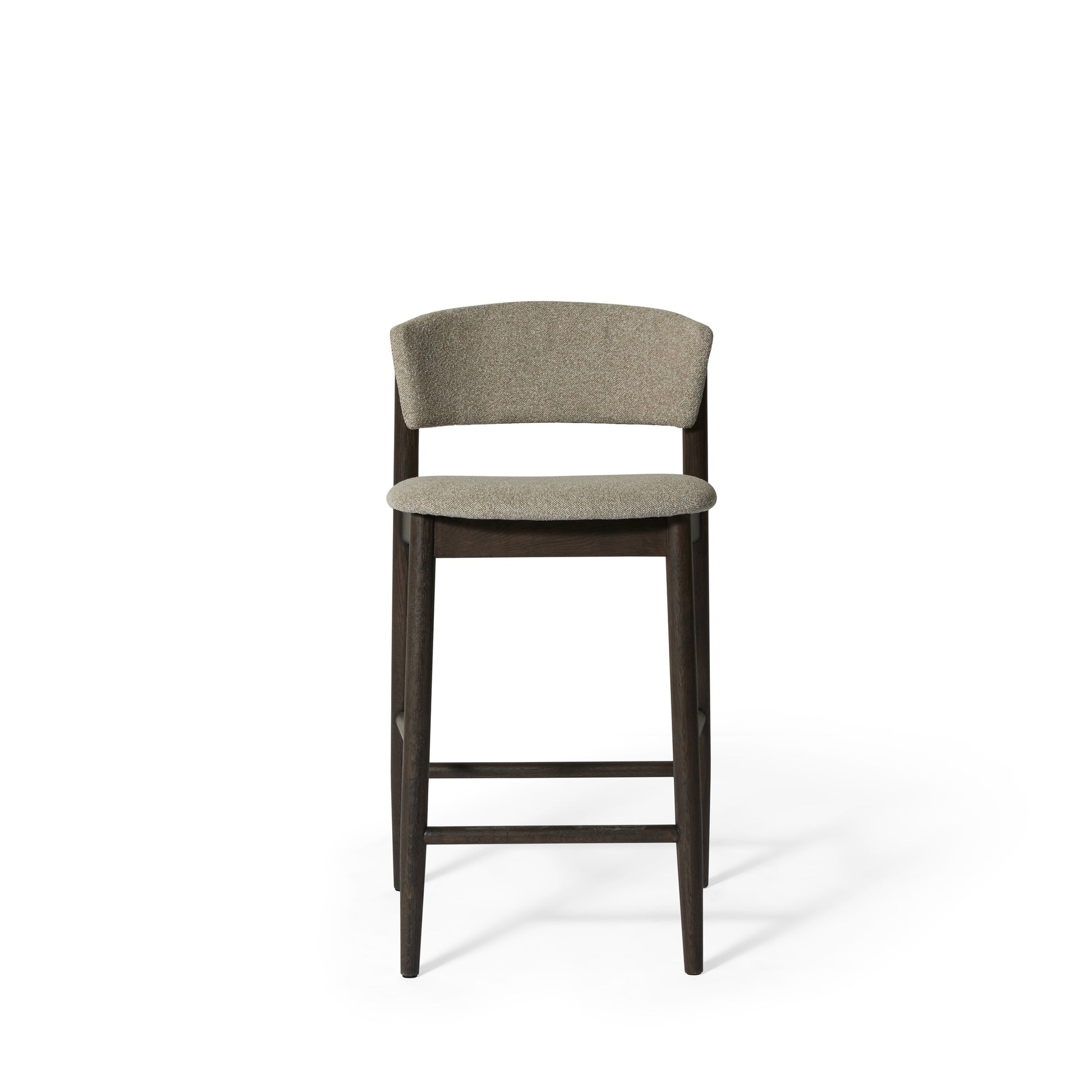 Leonora counterstol, røget egetræ | stof - Møbelkompagniet