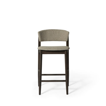 Leonora counterstol, røget egetræ | stof - Møbelkompagniet