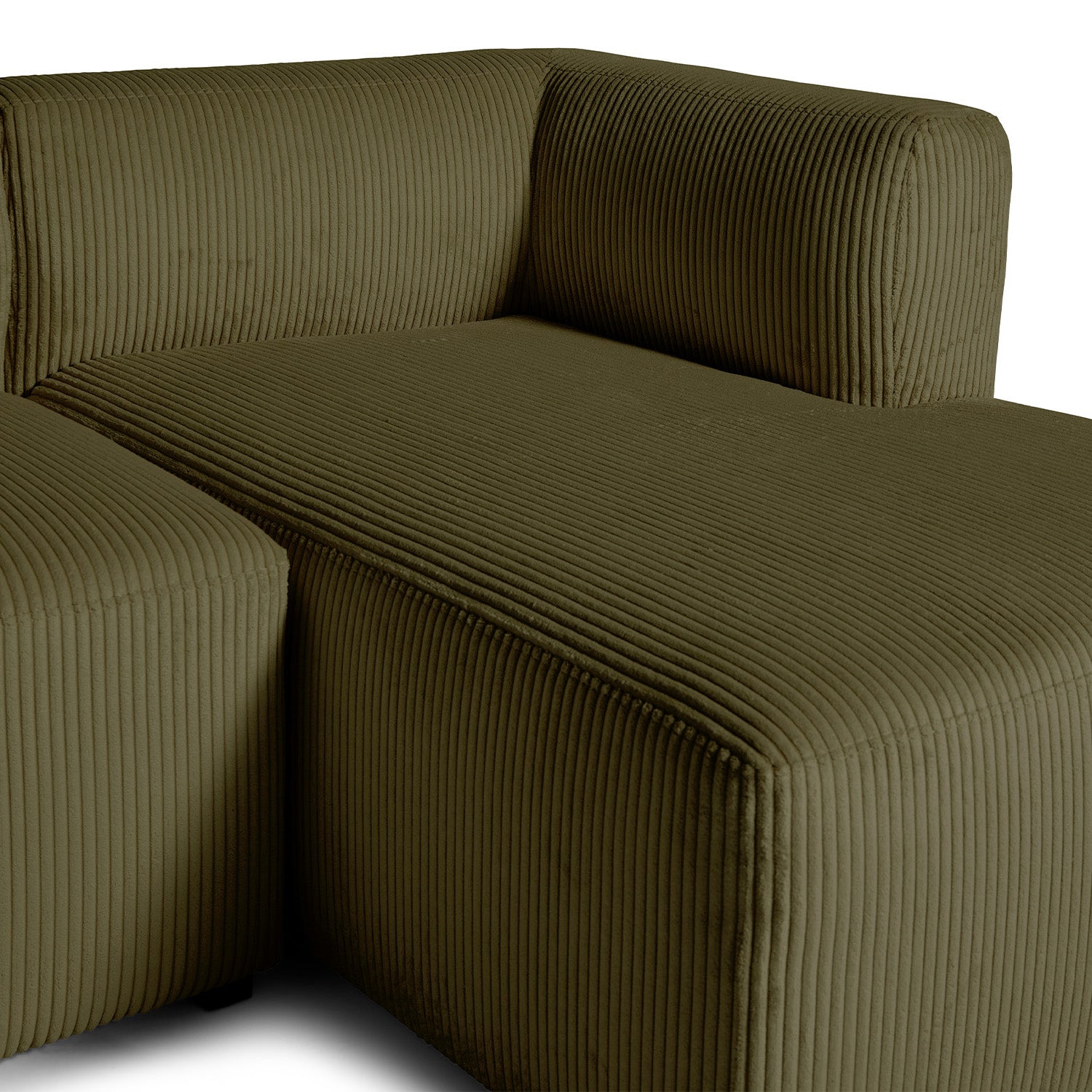 Roma lille chaiselong sofa højrevendt, fløjl - Møbelkompagniet