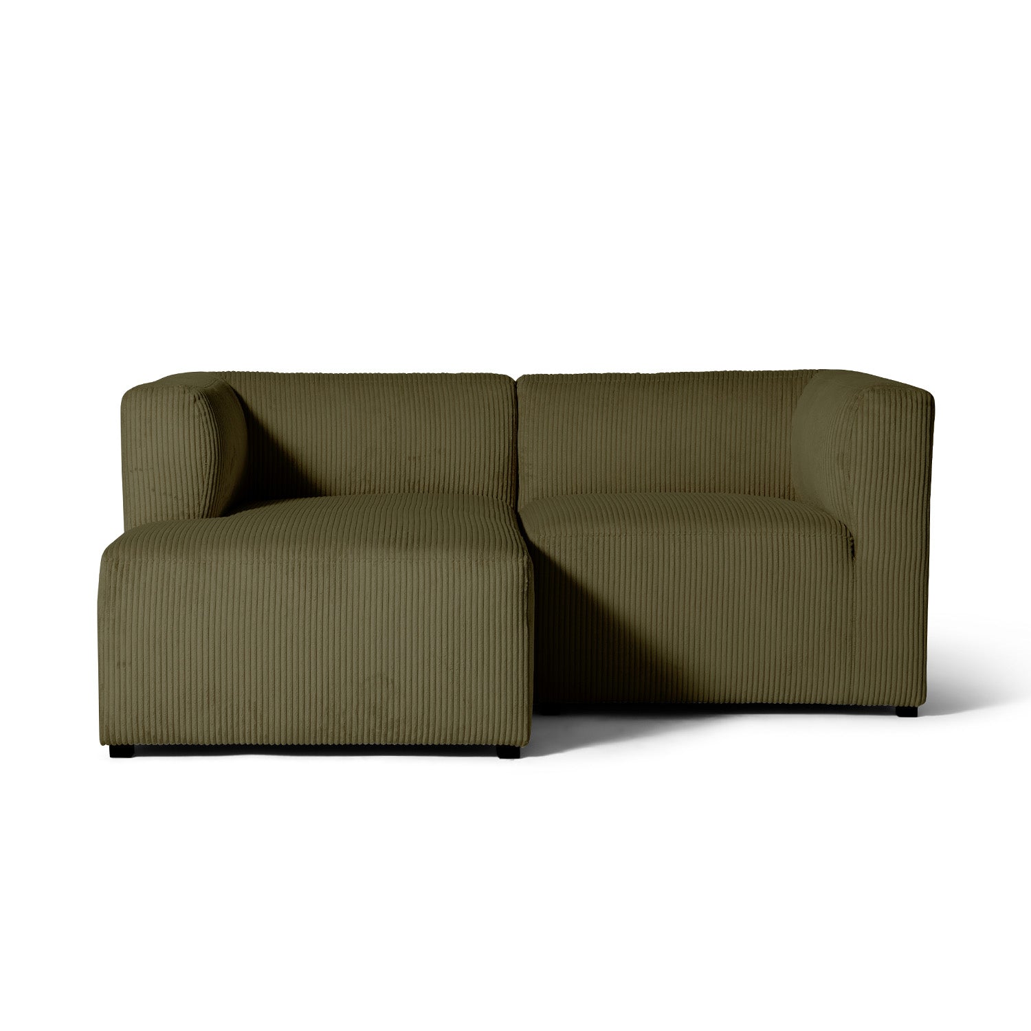 Roma lille chaiselong sofa venstrevendt, fløjl - Møbelkompagniet