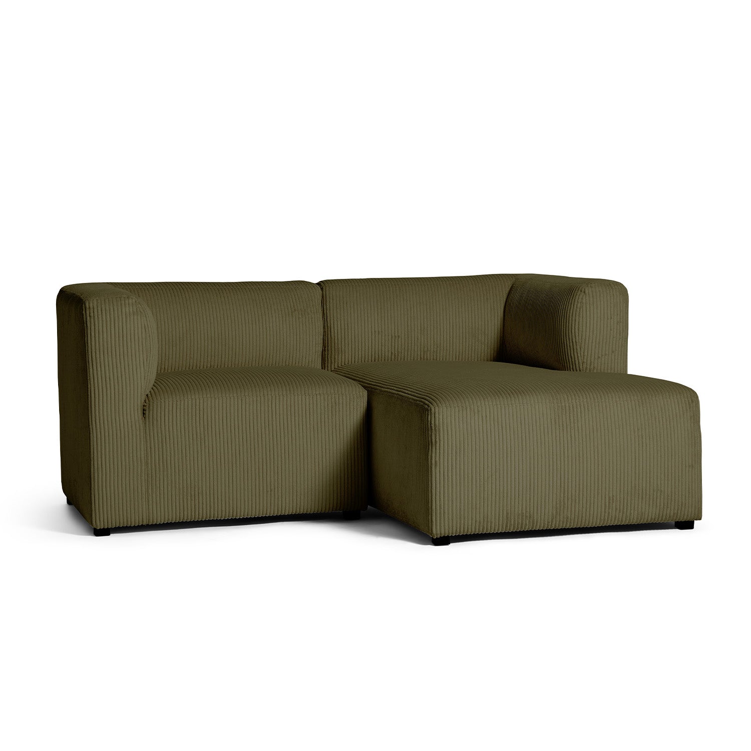 Roma lille chaiselong sofa højrevendt, fløjl - Møbelkompagniet
