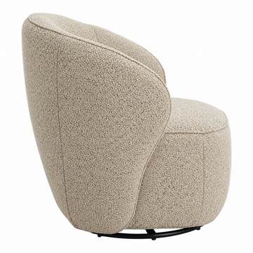 Nubo loungestol, Drejefunktion | Amiya Bouclé Beige
