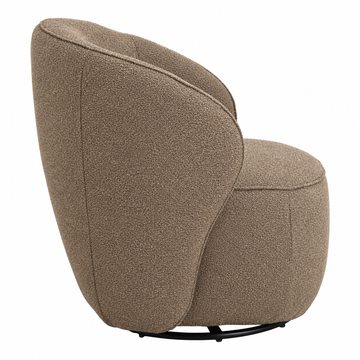 Nubo loungestol, Drejefunktion | Amiya Bouclé Brun