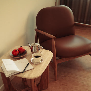 Olea lænestol, Natur egetræ | Cognac læder