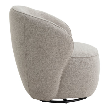 Nubo loungestol, Drejefunktion | Crush Bouclé Grå/Beige
