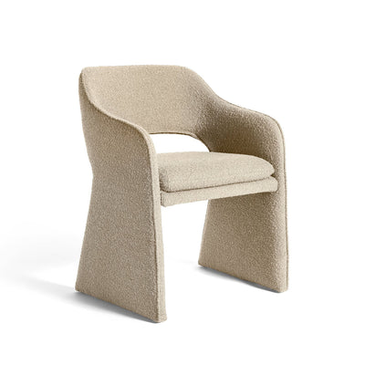 Plush spisebordsstol, Amiya Bouclé Beige