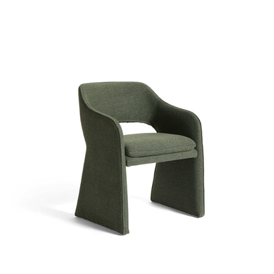 Plush spisebordsstol, Crush Bouclé Grøn