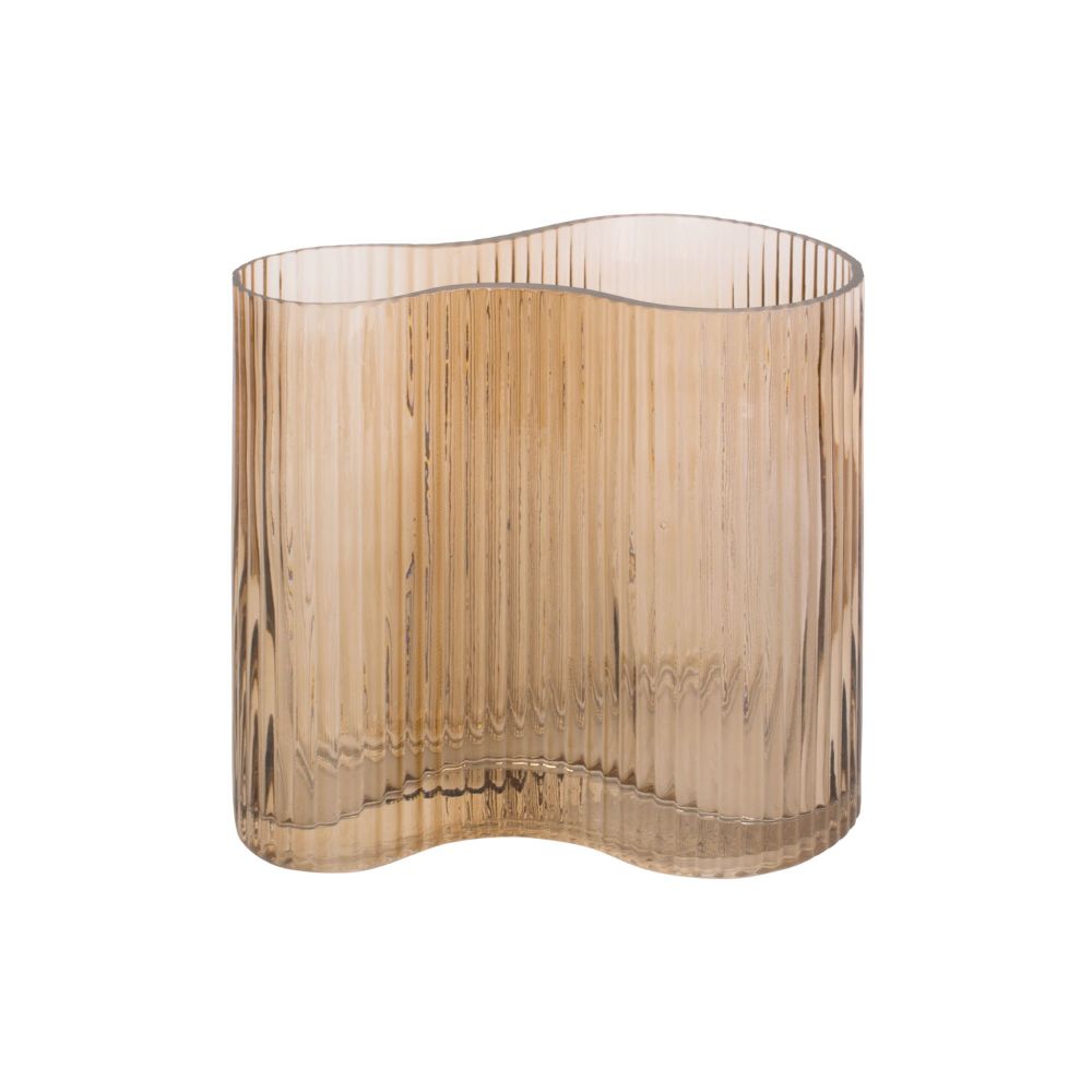 Allure Wave vase, sand/brun - Møbelkompagniet