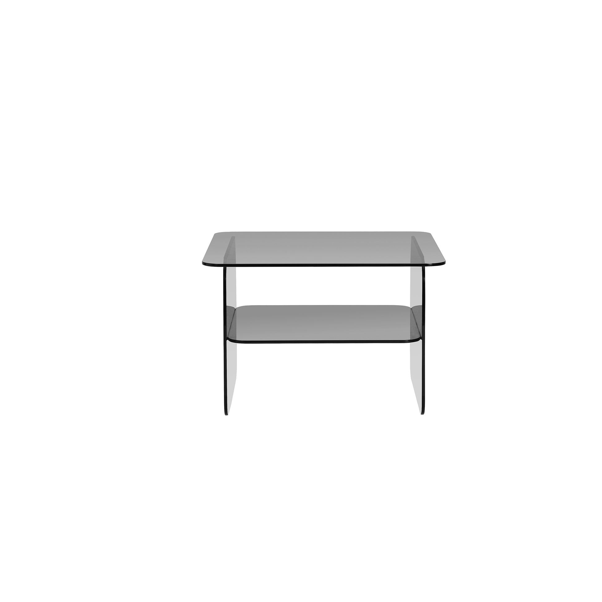 Vetro hjørnebord, glas | 50x50 - Møbelkompagniet