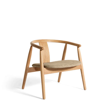 Relate Loungesessel, Eiche | Stoff