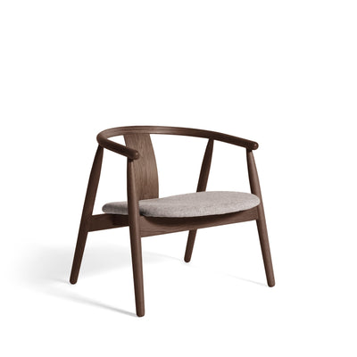 Relate loungestol, røget egetræ | Stof