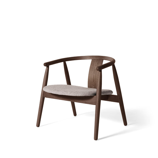 Relate loungestol, røget egetræ | Stof